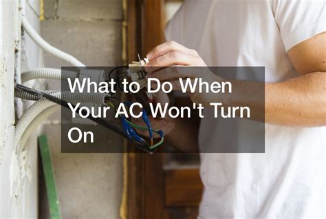 Ac wont kick on. Things To Know About Ac wont kick on. 